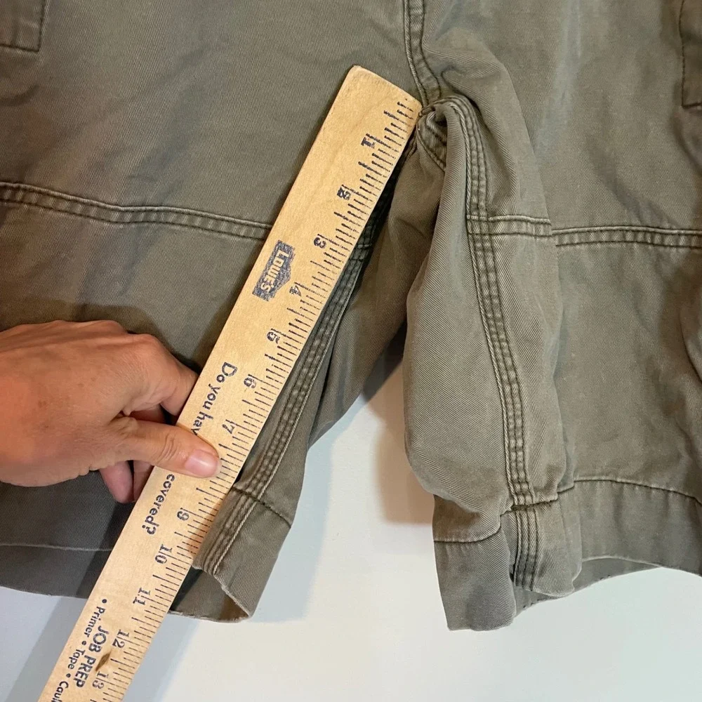 Polo Ralph Lauren Mens Khaki Green Classic‎ Polo Chino Cargo Shorts 32 Utility